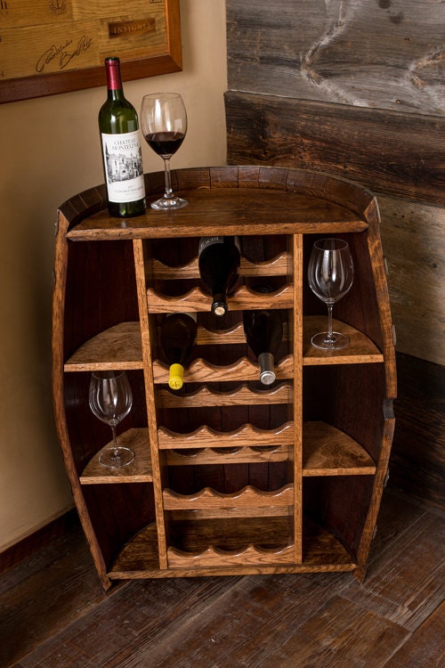 Wine Barrel Bottle Cabinet