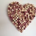 Wine Cork Heart Wreath - Solid