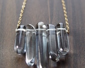 Quartz Nugget Necklace - 14k Gold
