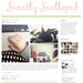 Blogger Premade Template: Sweetly Scalloped minimalist, pink, green, script, cursive, pretty, icons, girly, scallop, scalloped