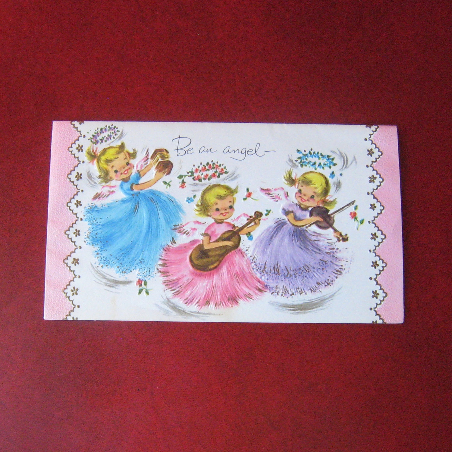 Vintage Get Well Card, Unused - Be An Angel