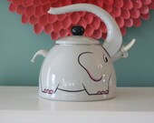 Metal Grey Elephant Teapot Made By Kamenstein