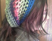 Boho crochet dread wrap
