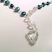 Quartz Heart and Pearl Necklace