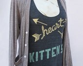 Heart Tank - american apparel - tri black