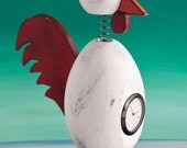Rooster Clock Bobblehead