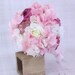 Silk Bride Bouquet Roses Ranunculus Hydrangeas Rustic Chic Country Wedding (Item Number 130067)