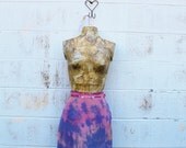 Eco Friendly Clothing/Tye Dye Skirt/Upcycled Skirt