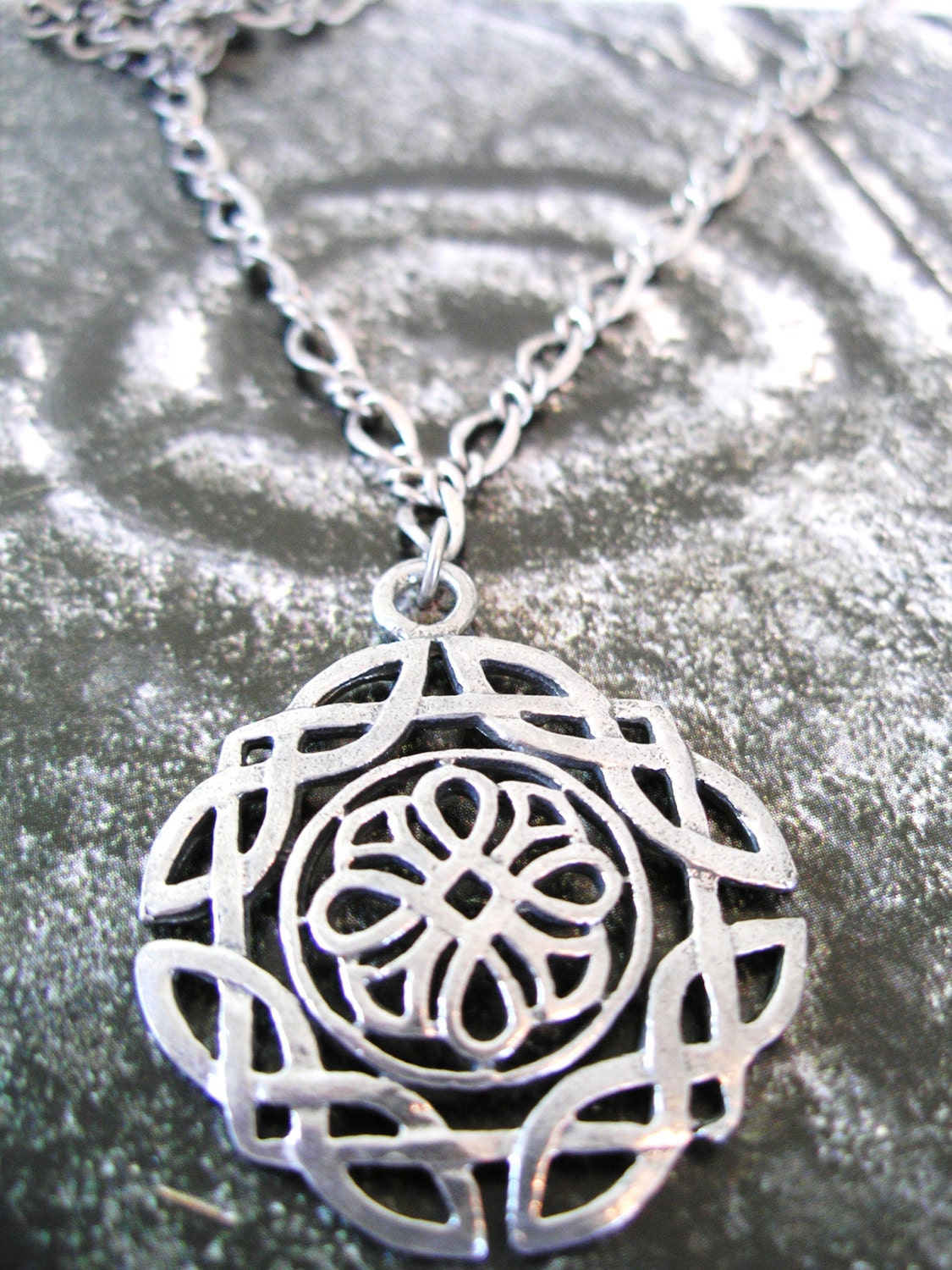 Endless Pewter CELTIC KNOT Irish Necklace