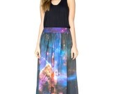 Mystic Mountain Nebula Maxi Skirt