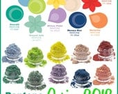 Mineral Eyeshadow Pantone Inspired Spring Collection in stacking jars