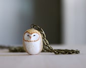 Barn owl necklace