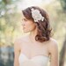 Wedding Headpiece, Bridal Headpiece, Fascinator, Rhinestones, Silver  - Style 215