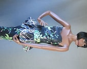 80s Strapless Dress Vintage Bolero Set Floral Print Avante Garde Medium