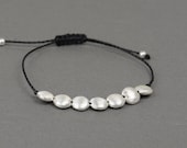 Sterling silver  friendship cord bracelet