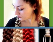 hair braided headband bridal wedding braid hairband hair accessory plaited hair style bridal women plait head band hairpiece diadem
