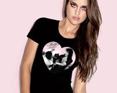 Faster Pussycat Kill Kill heart t-shirt