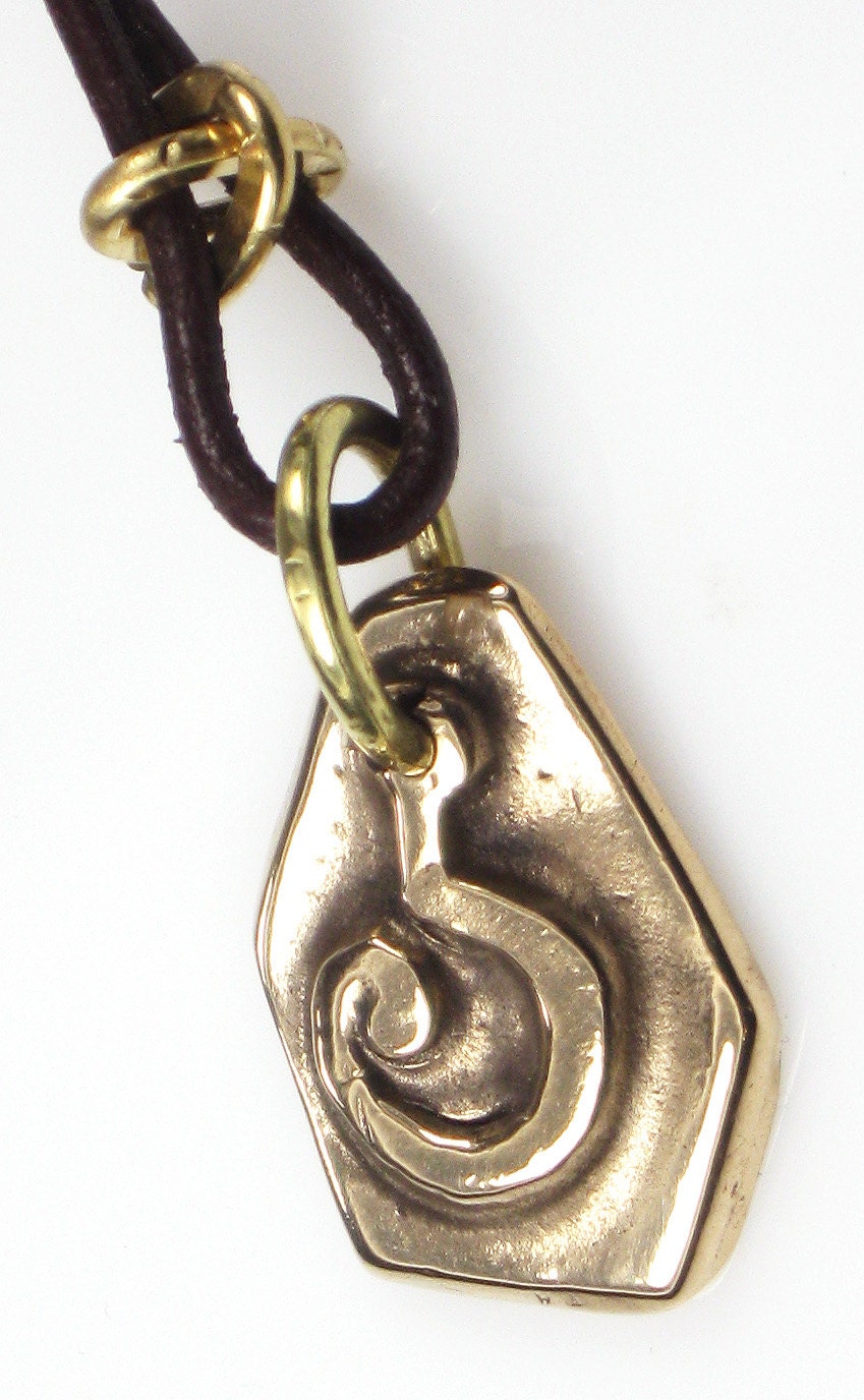 Question Mark Bronze Pendant