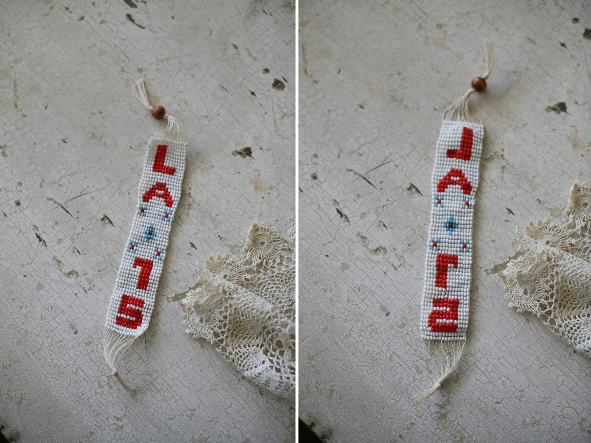 beaded bookmark