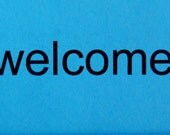Welcome - GarlandGreetings -  a short garland and special message - colorful garland gift - welcome