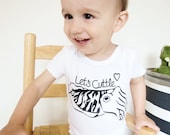 Let's Cuttle. Cuttle fish onesie. Cute nerdy baby onesie. Sizes newborn through 18 months