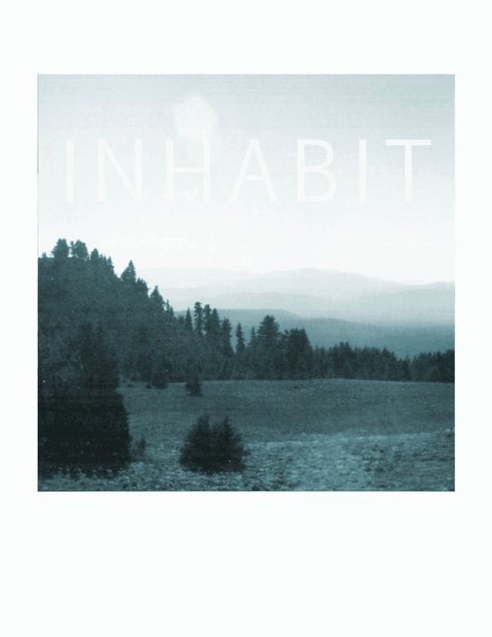 INHABIT - Square Mountain Photograph - 8x10 print