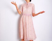 VTG 80s pink liberty dress