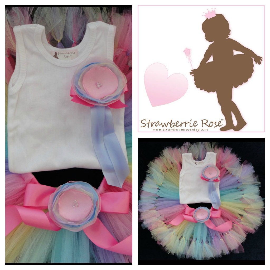 Sweet Cupcake Sprinkles Pink Birthday Tutu Dress Set