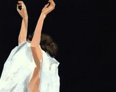 To the Night . extra large art poster print of original acrylic painting