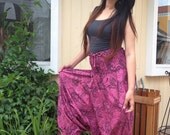 Pink Thai Harem Pants 100% Cotton Yoga Wear Baggy Pants Zebra Printed
