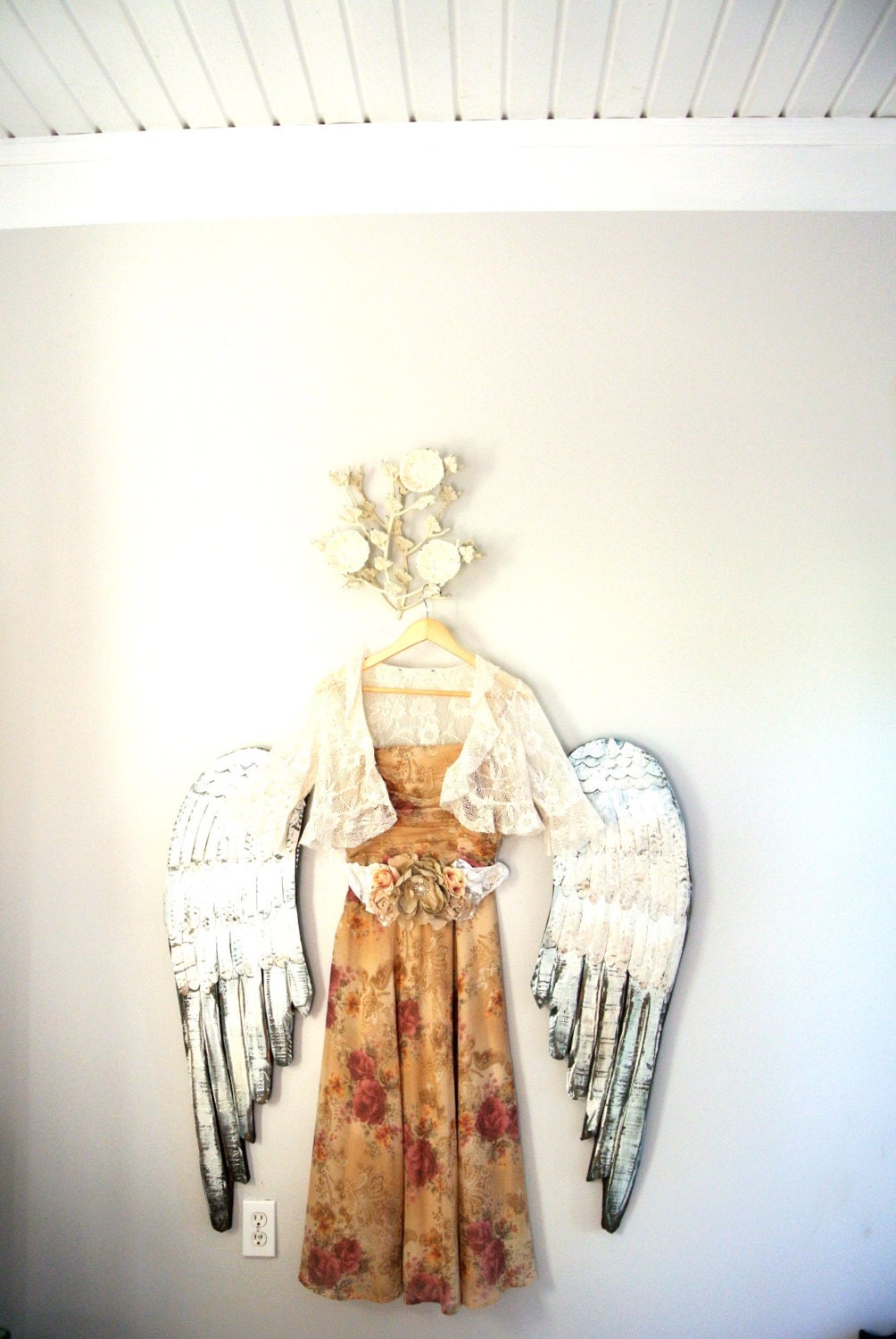 Vintage summer dress, boho floral sundress, bohemian clothing, retro, 70's fashion, 1970's clothing, true rebel clothing