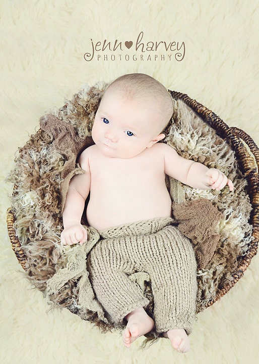 Knit Baby Pants, Choose From Five Earthy Colors
