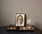 Buds - Original Framed Gouache Painting