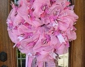 Baby Girl Wreath / Door Hanger