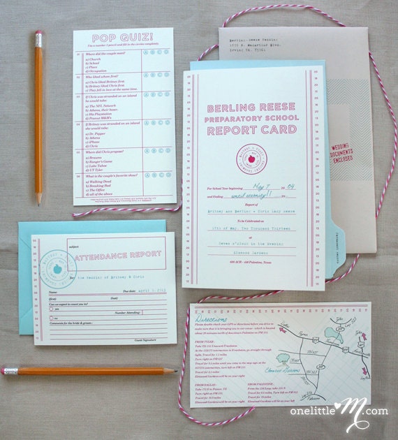 Reports Are In - Wedding Invitation SAMPLE