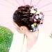FIVE handmade silk butterfly hair clips . the butterfly house . your choice