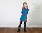 Red Eye Fire Breathing Dragon Tunic or Dress, childrens clothing, girls dress, 2T, 3T, 4T, 5, 6, 7 (larger sizes also available)