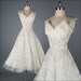 vintage 1950s dress . ivory organza . black dashes . 1845
