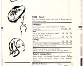 1950s Vintage Vogue 9338 Designer Sewing Pattern Beret Hats by Sally Victor ORIGINAL NOT PDF