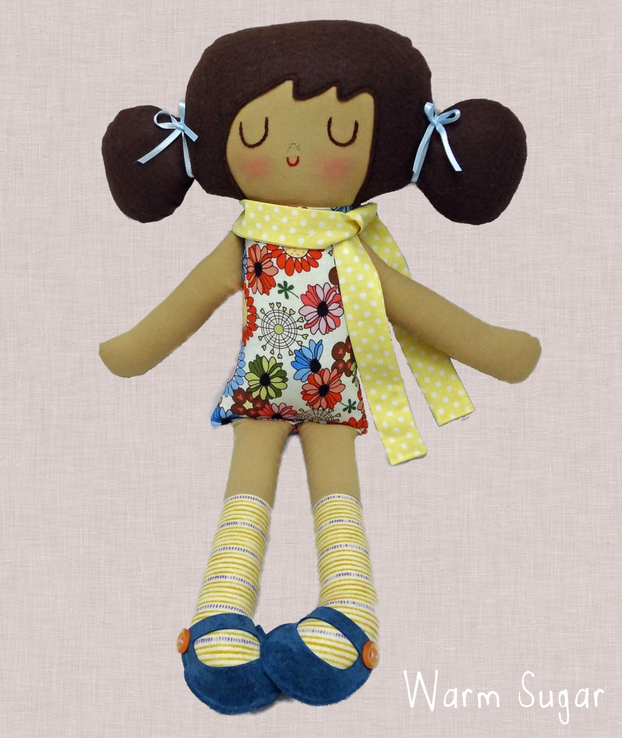 Harlow, one of a kind doll, girl gift, birthday gift, rag doll