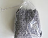 charcoal minky dimple dot destash