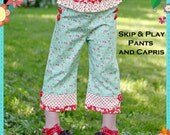 PDF Pants Pattern - Skip and Play Pants and Capris, Size 6 Month - 10 Years by The Cottage Mama