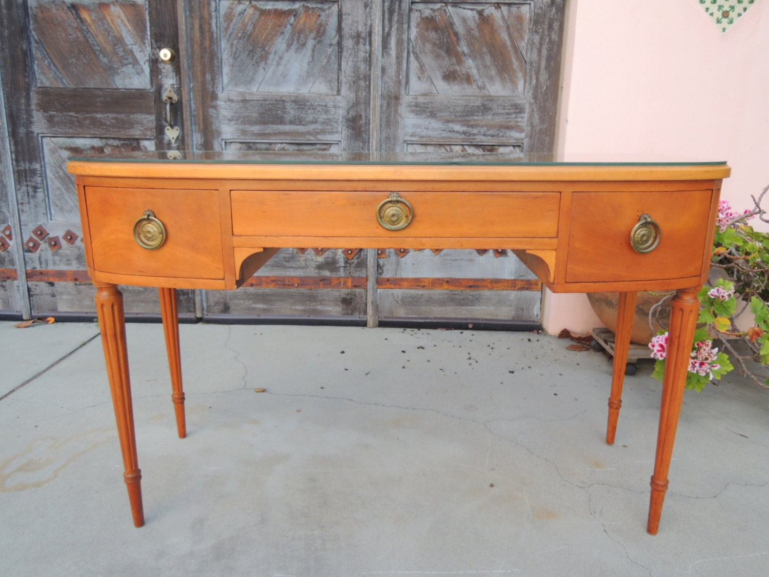 Widdicomb French Regency 3 Drawer Desk or Vanity in Maple (Los Angeles)