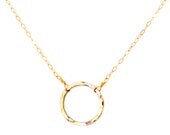 Gold Unity Necklace - Hand Fused Gold Filled Pendant and 14K Gold Filled Chain