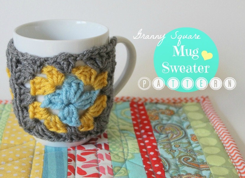 PDF Pattern Granny Square Mug Sweater