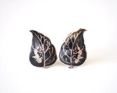 Vintage Siam Silver Earrings