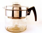 Pyrex Coffee Pot Percolator Flameware Bakelite Handle