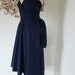 Ready to Ship- Last of Fabric-Nautilus Navy Blue Octopus Convertible Wrap Dress