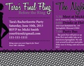 Sexy Bachelorette Invitation Printed or PDF Download