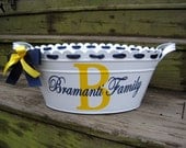 Personalized metal tub/beverage bucket-assorted colors available